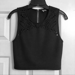 Urban Outfitters sleeveless Black Crop Top Size M